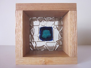 フロート板ガラスブロック　デザイン(四角）タイプ　　10cm