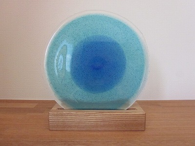 琉球飾りガラス(青＆水＆泡）
