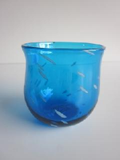 琉球グラス「ジンベイたるグラス」水色