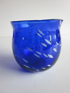 琉球グラス「ジンベイたるグラス」青色