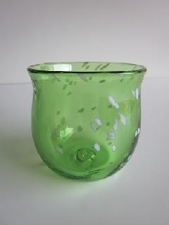 琉球グラス「ジンベイたるグラス」緑色