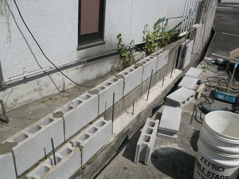 ブロック塀の補修