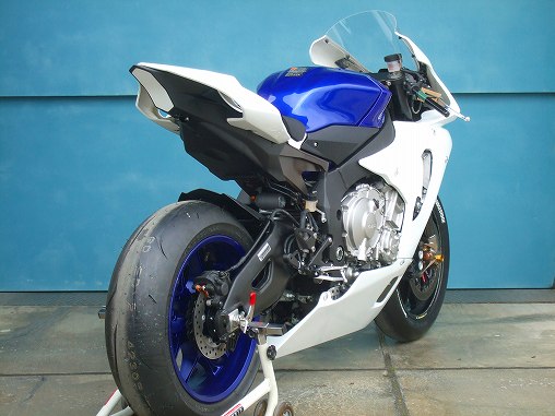 YZF-R1 テールカウル 青M 4C8-21711 ヤマハ 純正  バイク 部品 RN20 シートカウル 2007〜2008年式 ペイント素材に 車検 Genuine:22100473