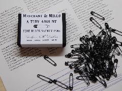 MERCHANT & MILLS / FINE BLACK SAFETY PINS