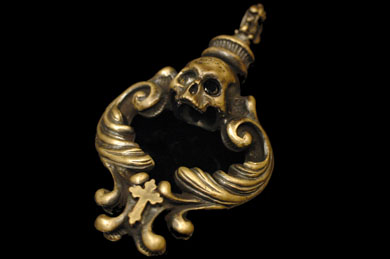 Animal Worship Silver AWSP-29 Rococo Amulet Brass Pendant