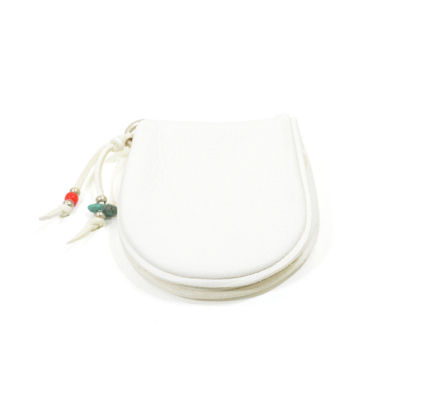 Sunku SK-133 WHITE DEER LEATHER COIN PURSE