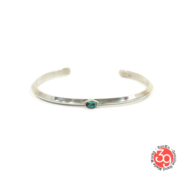 Sunku SK-193 Triangle Bangle (S)W/Turquoise