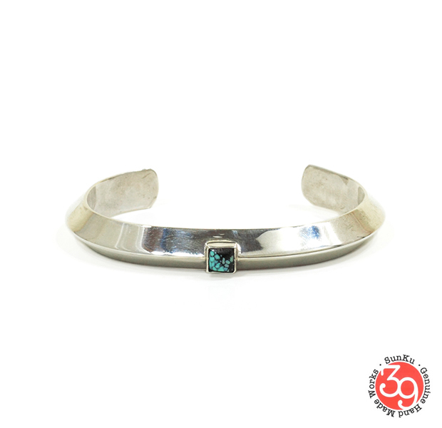 Sunku SK-195 Triangle Bangle (L)W/Turquoise