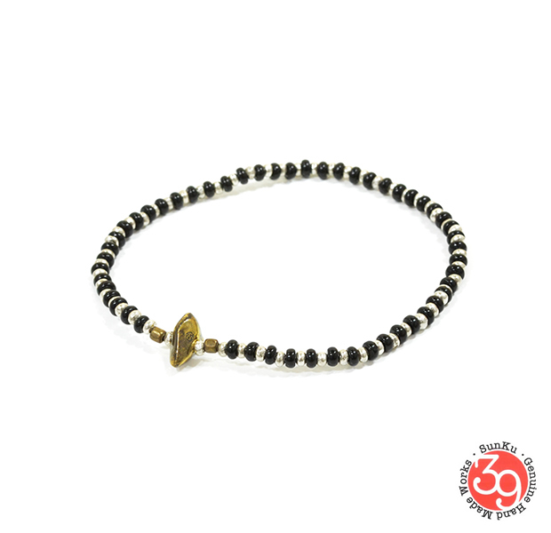 Sunku SK-188 Silver x Beads Anklet