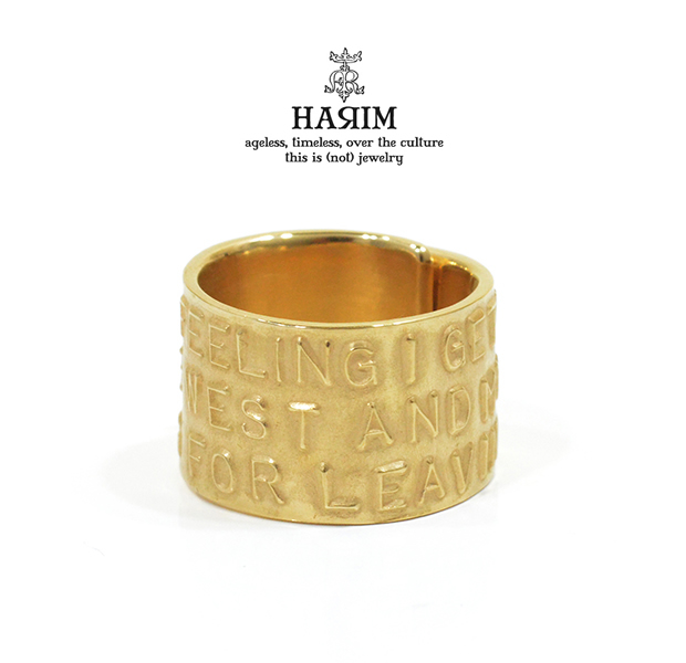 HARIM HRR037GP Stairway to Heaven Wide Ring