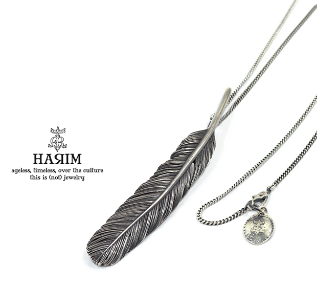 HARIM HRT003BK Feather Necklace /L yRIGHTz