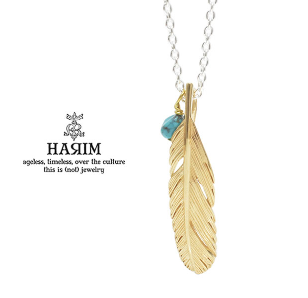 HARIM HRP121 GP Feather Necklace /S 【LEFT】