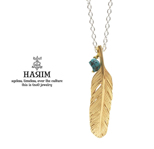 HARIM HRP123 GP Feather Necklace /S yRIGHTz