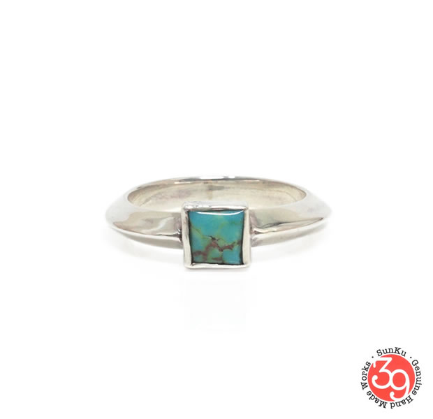 Sunku SK-217 TRIANGLE RING/TURQUOISE 