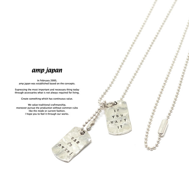 amp japan 17AJK-160 WAR IS OVER! Necklace