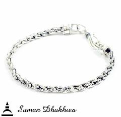 Suman Dhakhwa SD-B60 " Valhalla Collection " Twist Chain Bracelet 