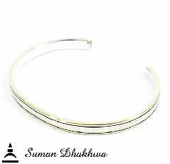 Suman Dhakhwa SD-B23 Brass Border MOKUME Bracelet