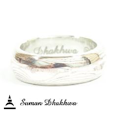 Suman Dhakhwa@SD-R15 Line Wave MOKUME Ring