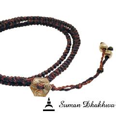 Suman Dhakhwa@SD-B51BB Octagon Code Bracelet w/ Bead 