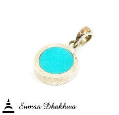 Suman Dhakhwa SD-P82TRQ  Eclipse Pendant w/Turquois