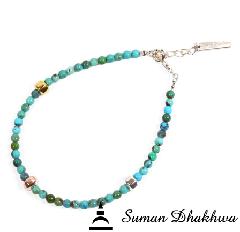 Suman Dhakhwa@SD-B39@Turquoise Beads Bracelet