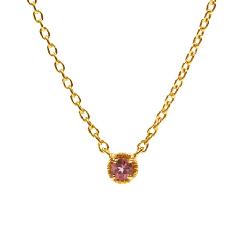 ENO-03/K18 Neckrace Pink Tourmaline