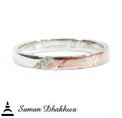 Suman Dhakhwa　SD-R100 Narrow Promise Ring w/CZ