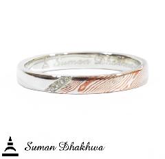 Suman Dhakhwa@SD-R100 Narrow Promise Ring w/CZ