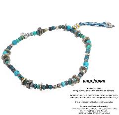 amp japan 13ahk-350 Turquoise & Brass Beads Bracelet