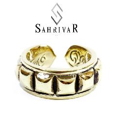 SAHRIVAR@sr35b13a Love Kills Ring Brass