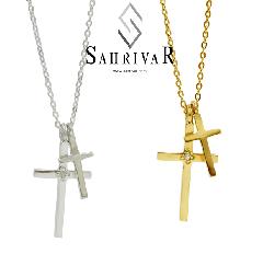 SAHRIVAR@sn51/52s14s W Cross Necklace