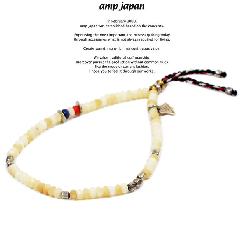 amp japan  12ah-312 matte white coral with yacht rope bracelet