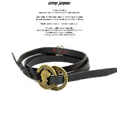 amp japan 13an-130 naked lady coin leather bracelet