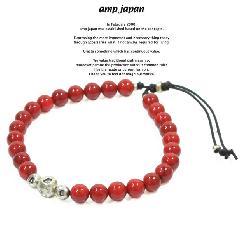amp japan 14ah-411 hallmark beads bracelet -coral-