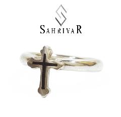 SAHRIVAR@sr38s14s Filled Cross Ring