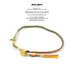 amp japan 14ah-455 silver beads rainbow bracelet