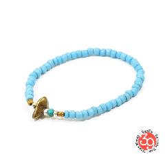 Sunku LTD-017 Antique Beads Bracelet Sax