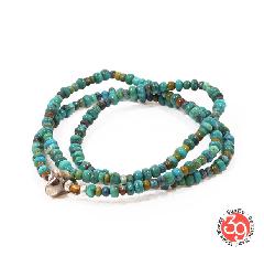 Sunku SK-008 Turquoise Beads Necklace & Bracelet