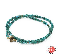 Sunku SK-024 Turquoise Beads Anklet & Necklace