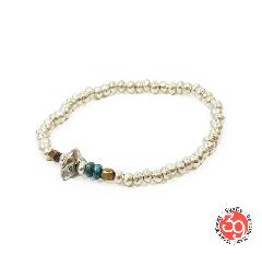 Sunku SK-067 Silver Beads Bracelet(M Beads)