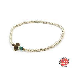 Sunku SK-079 Silver Beads Anklet