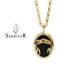 SAHRIVAR@SN69B14A/BLACK Enarmeled Necklace