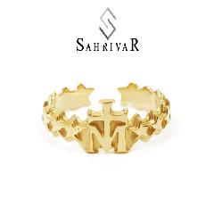 SAHRIVAR@sr47b14a Cross on M Ring L