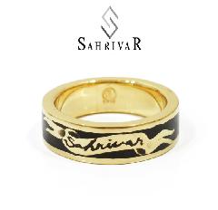 SAHRIVAR@SR50B14A/BLACK Enameled Ring
