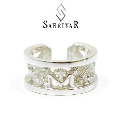 SAHRIVAR@sr54s14a Classical Floral Ring
