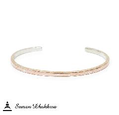 Suman Dhakhwa SD-B83 MOKUME Narrow Flat Cuff