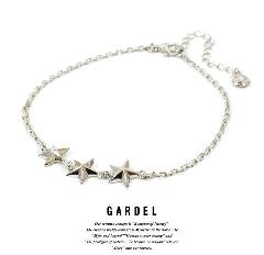 GARDEL gda002TS Trinity Star Anklet Silver