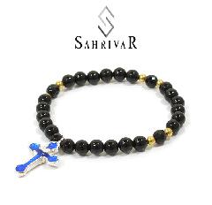 SAHRIVAR@SB33S15S Enameled Cross Bracelet