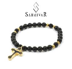 SAHRIVAR@SB34B15S Enameled Cross Bracelet