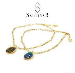 SAHRIVAR@SX06B15S Enameled Medai Anklet